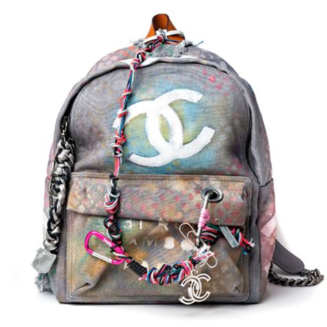 chanel graffiti backpack dupe|authentic chanel graffiti backpack.